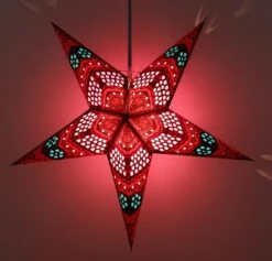 Faltbarer Advents Leucht Papierstern, Weihnachtsstern 60 Cm - Horus Rot/türkis 10 Faltbarer Advents Leucht Papierstern, Weihnachtsstern 60 Cm - Horus Rot/türkis -Laden Für Heimbeleuchtung f 19 09 932979 4