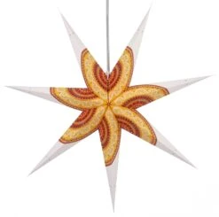 Faltbarer Advents Leucht Papierstern, Weihnachtsstern 80 Cm - Helike Weiß/ Mixed -Laden Für Heimbeleuchtung f 19 09 932993 1