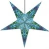 Faltbarer Advents Leucht Papierstern, Weihnachtsstern 60 Cm - Marwin Türkis -Laden Für Heimbeleuchtung f 19 09 934814 2
