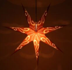 Faltbarer Advents Leucht Papierstern, Weihnachtsstern 80 Cm - Pagos -Laden Für Heimbeleuchtung f 19 09 935684 3