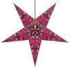 Faltbarer Advents Leucht Papierstern, Weihnachtsstern 60 Cm - Nestor Light Pink/ Lila