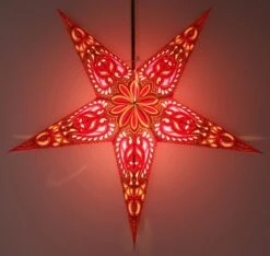 Faltbarer Advents Leucht Papierstern, Weihnachtsstern 60 Cm - Alaska Rot -Laden Für Heimbeleuchtung f 19 09 938216 4