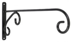 Wandarm Aus Eisen, Wandhalter Für Aussensterne Schwarz Lackiert, Weihnachtssterne, Aussenleuchten - Wandhalterung - 21x2,5x50 Cm