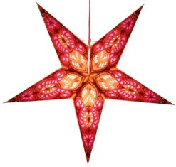 Faltbarer Advents Leucht Papierstern, Weihnachtsstern 60 Cm - Menor Braun/mix -Laden Für Heimbeleuchtung f 19 12 papiersterne 3