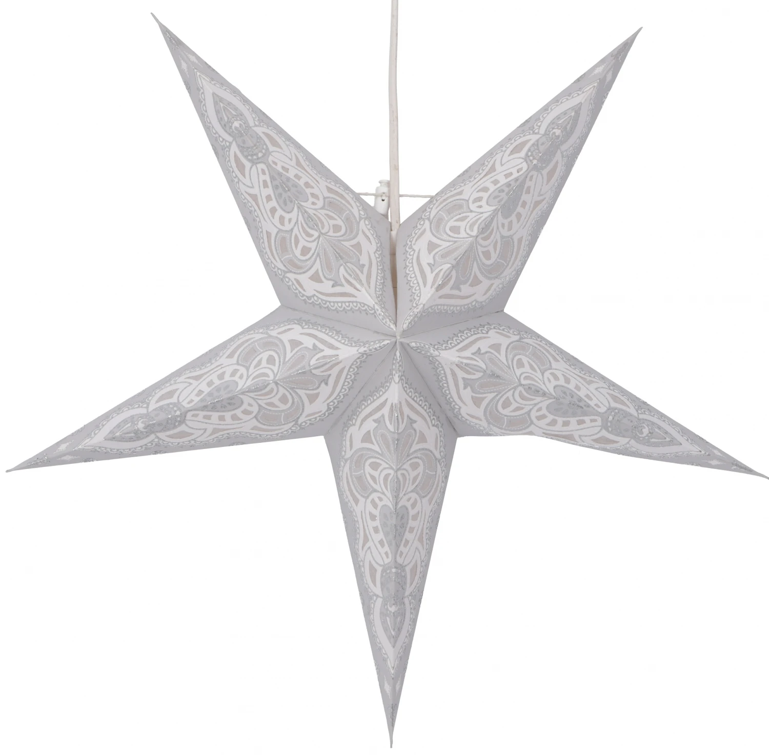 Faltbarer Advents Leucht Papierstern, Weihnachtsstern 40 Cm - Mansur Small Natur 4 Faltbarer Advents Leucht Papierstern, Weihnachtsstern 40 Cm - Mansur Small Natur – Bild 2