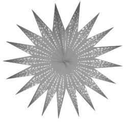 Faltbarer Advents Leucht Papierstern, Weihnachtsstern 40 Cm - Aristea Weiß