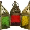 Glaslaterne, Windlicht,Teelichthalter Aus Messing In 7 Farben - 10x5,5x5,5 Cm -Laden Für Heimbeleuchtung glaslaterne windlicht teelichthalter messing farben 33756