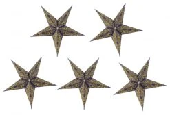 5 Stk. Papier Ministern Für Lichterkette, 20 Cm, Faltbar, 5`er Set - Design 15