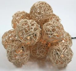 Rattan Ball LED Kugel Lampion Lichterkette - Natur -Laden Für Heimbeleuchtung img8159