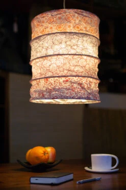 Runde Boho Papier Hängelampe, Lokta Papierlampenschirm Kailash, Handgeschöpftes Papier - Rot - 35x28x28 Cm 7 Runde Boho Papier Hängelampe, Lokta Papierlampenschirm Kailash, Handgeschöpftes Papier - Rot - 35x28x28 Cm -Laden Für Heimbeleuchtung lampe b 39578