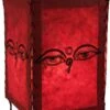 Lokta Papier Hänge Lampenschirm, Deckenleuchte Aus Handgeschöpftem Papier - Buddha Augen Rot - 28x18x18 Cm -Laden Für Heimbeleuchtung lokta papier haenge lampenschirm deckenleuchte handgeschoepftem papier buddha augen rot 37821