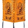 Lokta Papier Hänge Lampenschirm, Deckenleuchte Aus Handgeschöpftem Papier - Buddha 2 Orange - 28x18x18 Cm -Laden Für Heimbeleuchtung lokta papier haenge lampenschirm deckenleuchte handgeschoepftem papier buddha orange 38183