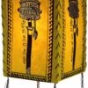 Lokta Papier Hänge Lampenschirm, Deckenleuchte Aus Handgeschöpftem Papier, Gebetsmühle - Gelb - 28x18x18 Cm -Laden Für Heimbeleuchtung lokta papier haenge lampenschirm deckenleuchte handgeschoepftem papier gebetsmuehle gelb 37849