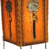 Lokta Papier Hänge Lampenschirm, Deckenleuchte Aus Handgeschöpftem Papier, Gebetsmühle - Orange - 28x18x18 Cm -Laden Für Heimbeleuchtung lokta papier haenge lampenschirm deckenleuchte handgeschoepftem papier gebetsmuehle orange 37850