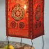 Lokta Papier Hänge Lampenschirm, Deckenleuchte Aus Handgeschöpftem Papier - Mandala Rot - 28x18x18 Cm -Laden Für Heimbeleuchtung lokta papier haenge lampenschirm deckenleuchte handgeschoepftem papier mandala rot 37368