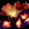 Lotus Blüten LED Lichterkette 20 Stk. - Blüte Bunt -Laden Für Heimbeleuchtung lotus led lichterkette bunt 18885