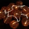 Rattan Ball LED Kugel Lampion Lichterkette - Braun -Laden Für Heimbeleuchtung rattan ball led kugel lampion lichterkette braun 12897