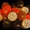 Rattan Ball LED Kugel Lampion Lichterkette - Sommer Farbe 1 Rattan Ball LED Kugel Lampion Lichterkette - Sommer Farbe -Laden Für Heimbeleuchtung rattan ball led kugel lampion lichterkette sommer farbe 14053