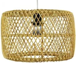 Deckenlampe / Deckenleuchte, In Bali Handgemacht Aus Naturmaterial, Rattan - Modell Royana - 20x32x32 Cm -Laden Für Heimbeleuchtung s43 artlampdsc06478