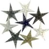 8 Stk. Stern Lichterkette, Papier Ministern 20 Cm Set, Faltbar - Schwarz/weiß/grau/glitter -Laden Für Heimbeleuchtung stern lichterkette ministern set schwarz weiss grau glitter 38226