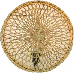 Wandlampe / Wandleuchte, In Bali Handgefertigt Aus Naturmaterial, Rattan - Modell Maumere - 35x35x14 Cm -Laden Für Heimbeleuchtung t 7 17lampen 22