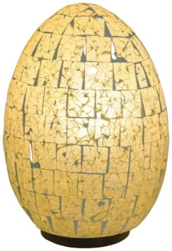 Tischlampe / Tischleuchte, Handgemacht In Bali, Glasmosaik - Modell Mojo - 30x20x20 Cm