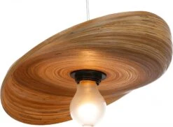 Design Deckenlampe / Deckenleuchte, In Bali Handgemacht Aus Bambus - Modell Bambusa 5 - 14x30x30 Cm -Laden Für Heimbeleuchtung t29bambusa lampe 5