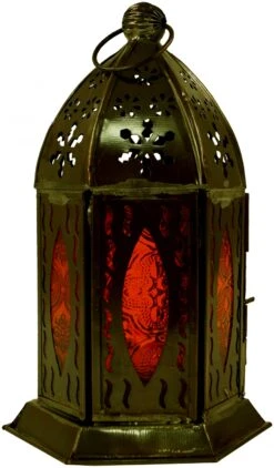 Orientalische Metall/Glas Laterne In Marrokanischem Design, Windlicht In 5 Farben. - 18x10x10 Cm -Laden Für Heimbeleuchtung tan 09 16 dsc03819