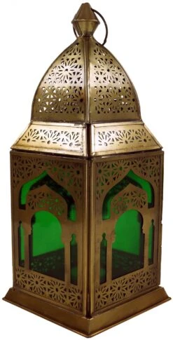 Orientalische Metall/Glas Laterne In Marrokanischem Design, Windlicht In 6 Farben - 30x13x13 Cm -Laden Für Heimbeleuchtung tan 09 16 dsc03848