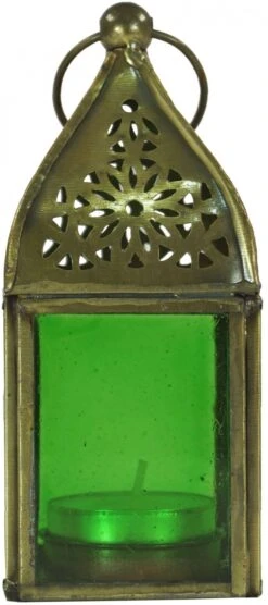 Glaslaterne, Windlicht, Teelichthalter Aus Messing In 6 Farben - 13x5,5x5,5 Cm -Laden Für Heimbeleuchtung tan 09 16 dsc03906