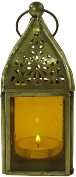 Glaslaterne, Windlicht, Teelichthalter Aus Messing In 6 Farben - 13x5,5x5,5 Cm -Laden Für Heimbeleuchtung tan 09 16 dsc04032