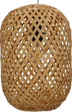 Deckenlampe / Deckenleuchte, In Bali Handgemacht Aus Naturmaterial, Rattan - Modell Sonora 1 - 36x26x26 Cm Ø26 Cm -Laden Für Heimbeleuchtung tisy 18 1lampen naturmaterial 9