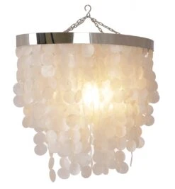 Deckenlampe / Deckenleuchte, Muschelleuchte Aus Hunderten Capiz, Perlmutt Plättchen - Modell Tabasco 70 - 70x72x38 Cm -Laden Für Heimbeleuchtung tisy 18 lampen 12 08 19 65