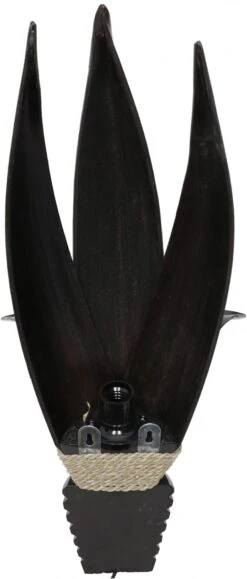 Palmenblatt Wandlampe / Wandleuchte, In Bali Handgefertigt Aus Naturmaterial, Palmholz - Modell Formentera Braun - 60x27x20 Cm -Laden Für Heimbeleuchtung tisy 18 lampen bali neu 4