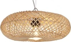 Deckenlampe / Deckenleuchte, In Bali Handgemacht Aus Naturmaterial, Rattan - Modell Marbella 38 Cm