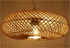 Deckenlampe / Deckenleuchte, In Bali Handgemacht Aus Naturmaterial, Rattan - Modell Marbella 38 Cm -Laden Für Heimbeleuchtung tisy 18 lampen bali neu 51
