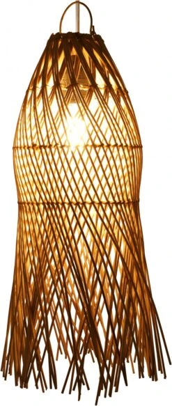 Deckenlampe / Deckenleuchte, In Bali Handgemacht Aus Naturmaterial, Rattan - Modell Coimbra - 50x20x20 Cm Ø20 Cm -Laden Für Heimbeleuchtung tisy 18 lampen bali neu 75