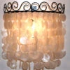 Wandlampe / Wandleuchte Muschelleuchte Aus Hunderten Capiz Plättchen - Modell Concha - 42x45x20 Cm