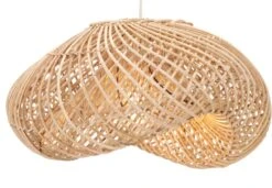Deckenlampe / Deckenleuchte, In Bali Handgemacht Aus Naturmaterial, Rattan - Modell Molina 46 Cm