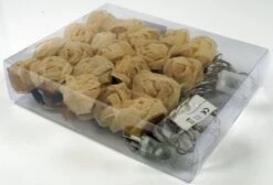 Blüten LED Lichterkette 20 Stk. Rose - Weiß -Laden Für Heimbeleuchtung xtan11 14dsc04594