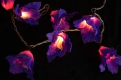 Lotus Blüten LED Lichterkette 20 Stk. - Blüte Lila -Laden Für Heimbeleuchtung xtan11 14dsc04727