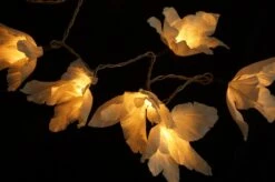 Lotus Blüten LED Lichterkette 20 Stk. - Blüte Weiß -Laden Für Heimbeleuchtung xtan11 14dsc04734