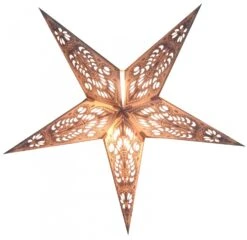 Faltbarer Advents Leucht Papierstern, Weihnachtsstern 40 Cm - Menor Small Nature