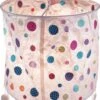 Runde Papier Hängelampe, Papierlampenschirm Annapurna, Handgeschöpftes Papier - Weiß/bunt/Pünktchen - 28x28x28 Cm Ø28 Cm -Laden Für Heimbeleuchtung xtanHaralddsc00806