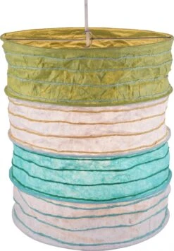 Runde Papier Hängelampe, Lokta Papierlampenschirm Karaman, Handgeschöpftes Papier - 32x28x28 Cm Ø28 Cm -Laden Für Heimbeleuchtung xtanHaralddsc00815