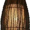 Deckenlampe / Deckenleuchte, In Bali Handgemacht Aus Naturmaterial - Modell Minora - 50x20x20 Cm -Laden Für Heimbeleuchtung xtanbild29040916