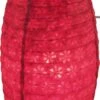 Coronada Lokta Papier Tischlampe / Tischleuchte 30 Cm - Rot -Laden Für Heimbeleuchtung xtanbuerop6042830