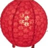 Coronada Round Reispapier Tischlampe Ø 35 Cm - Rot -Laden Für Heimbeleuchtung xtanbuerop6052860