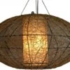 Deckenlampe / Deckenleuchte, In Bali Handgemacht Aus Naturmaterial, Bambus - Modell Miranda Oval - 30x60x60 Cm -Laden Für Heimbeleuchtung xtangasing009