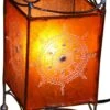 Hennalampe - Leder Tischlampe / Tischleuchte Madras - Orange - 25x12x12 Cm 1 Hennalampe - Leder Tischlampe / Tischleuchte Madras - Orange - 25x12x12 Cm -Laden Für Heimbeleuchtung xtanimg6710